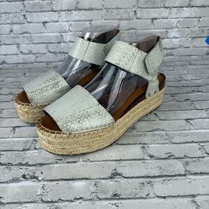 Sarto Franco Sarto Espadrille Platform Wedge Sandals Women's Cream Size US 8.5